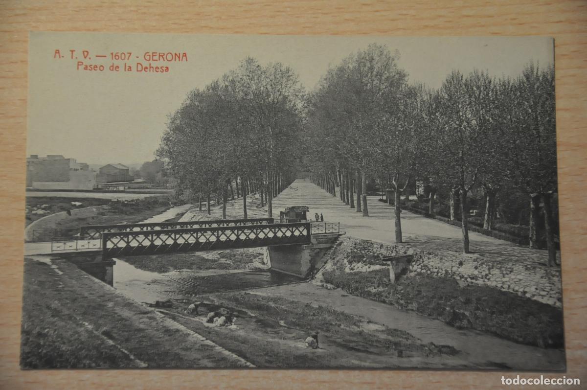 Postales: postal gerona, paseo de la dehesa atv 1607