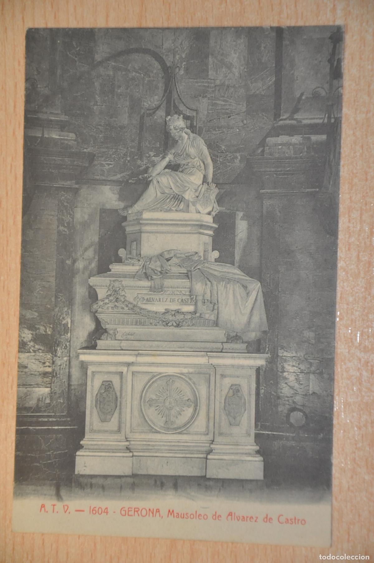 Postales: postal gerona, mausoleo de alvarez de castro atv 1604