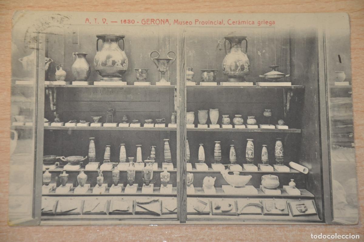 Postales: postal gerona, museo provincial, ceramica griega atv 1630
