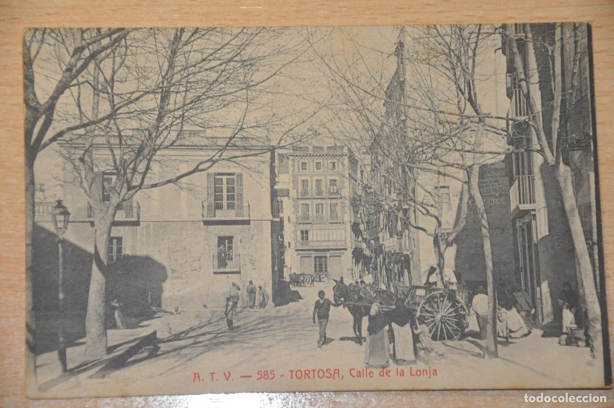 Postales: postal tortosa, calle de la lonja atv 585