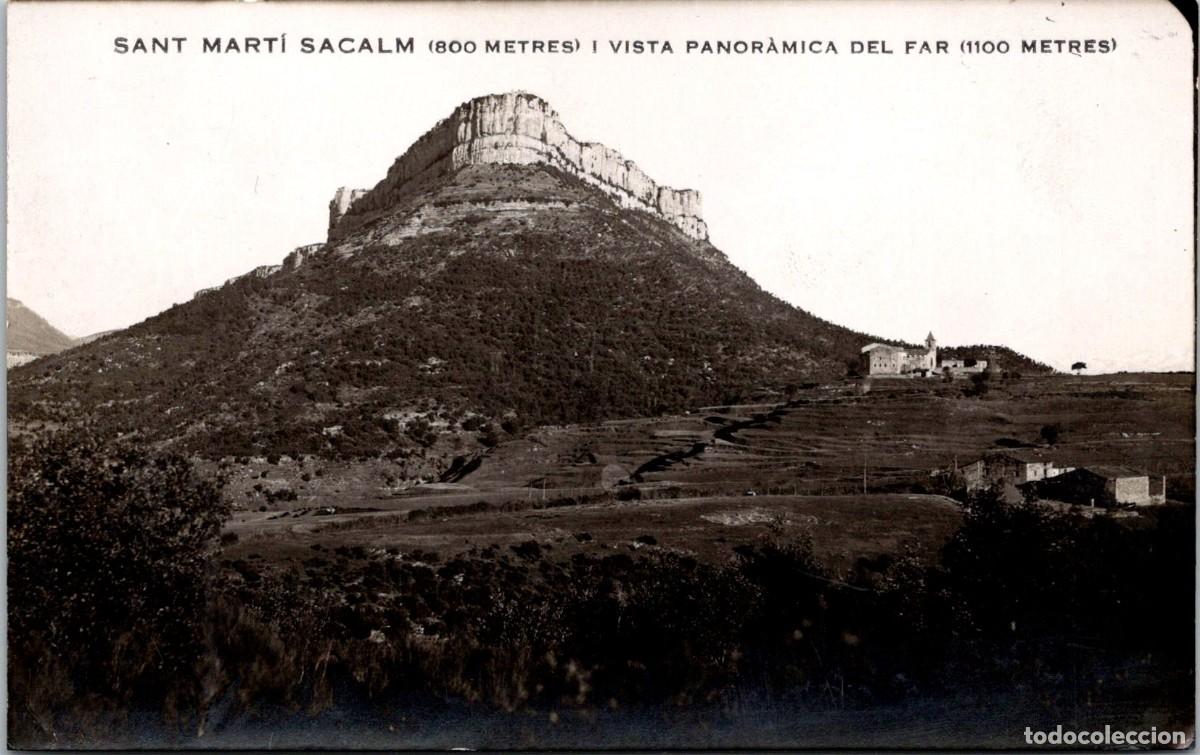 Postales: Sant Mart&iacute; Sacalm (800 metres) i vista panor&agrave;mica del Far (1100 metres) - Fotogr&aacute;fica (Papel Negtor)