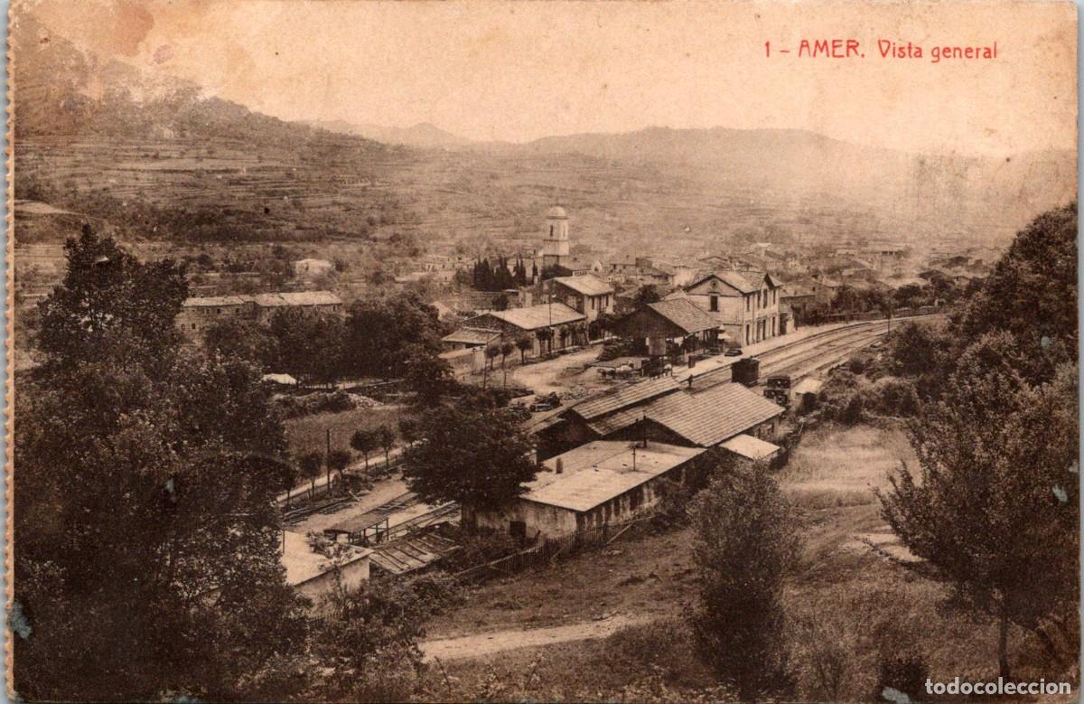 Postales: Amer - Vista general - n&ordm; 1 - Fototipia Thomas 5375 - 138x90mm