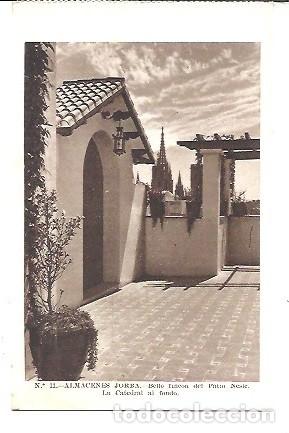 Postales: ANTIGUA POSTAL N&ordm; 11 ALMACENES JORBA BELLO RINCON DEL PATIO NESLE LA CATEDRAL AL FONDO