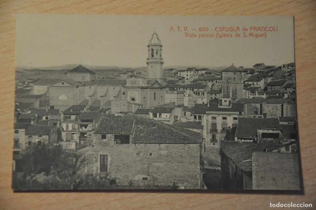 Postales: postal espugla de francoli, vista parcial (iglesia de s.miguel) atv 600