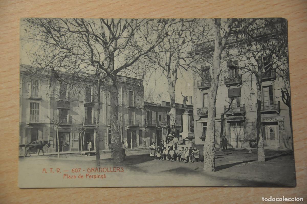 Postales: postal granollers, plaza de perpinya atv 607