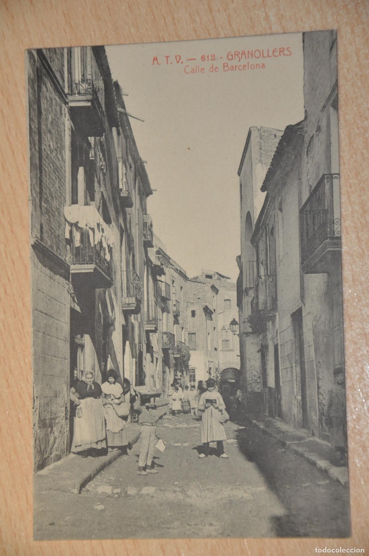Postales: postal granollers, calle de barcelona atv 612