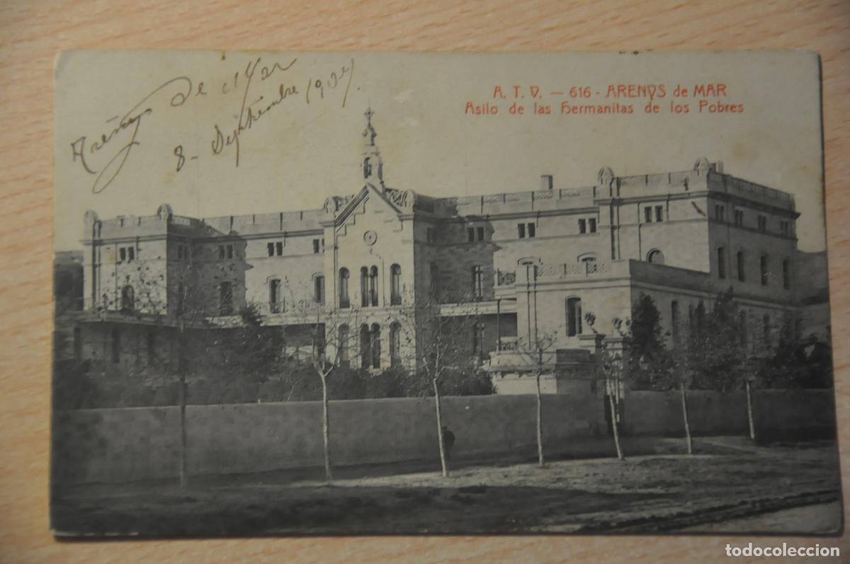 Postales: postal arenys de mar, asilo de las hermanitas de los pobres atv 616