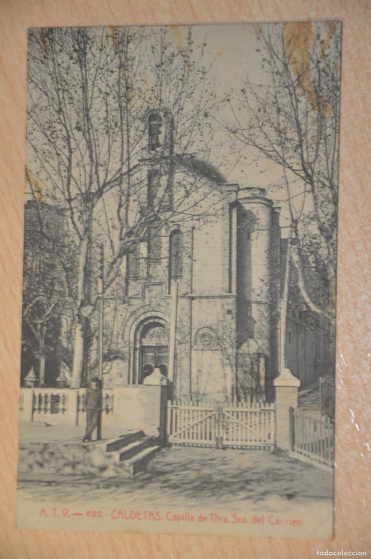 Postales: postal caldetas, capilla de ntra.sra. del carmen atv 622