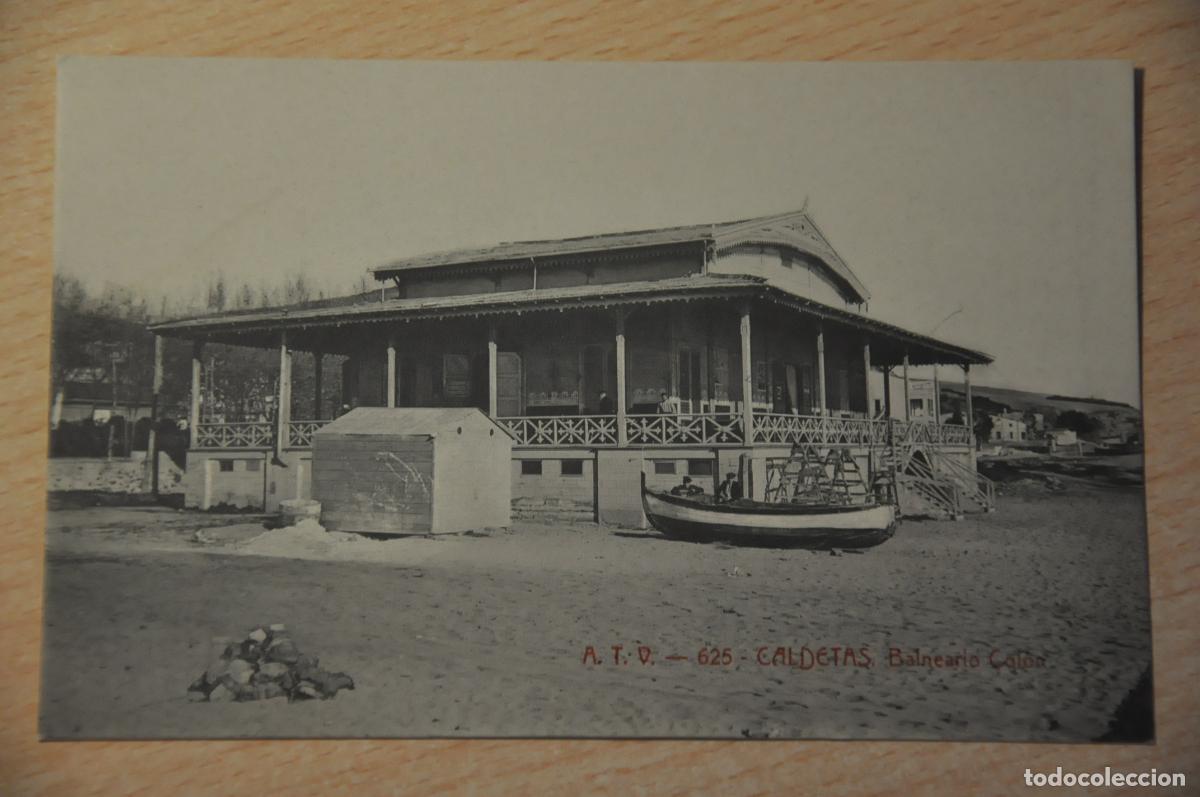 Postales: postal caldetas, balneario colon atv 625