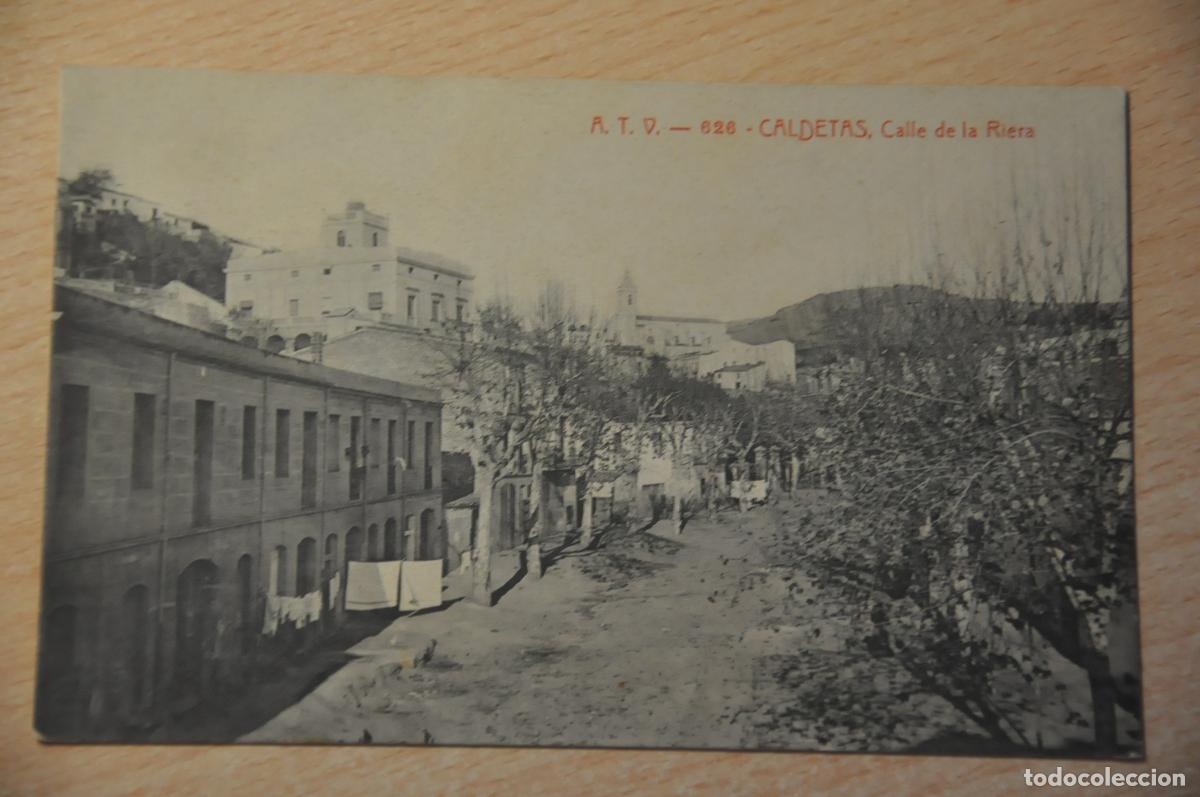 Postales: postal caldetas, calle de la riera atv 626