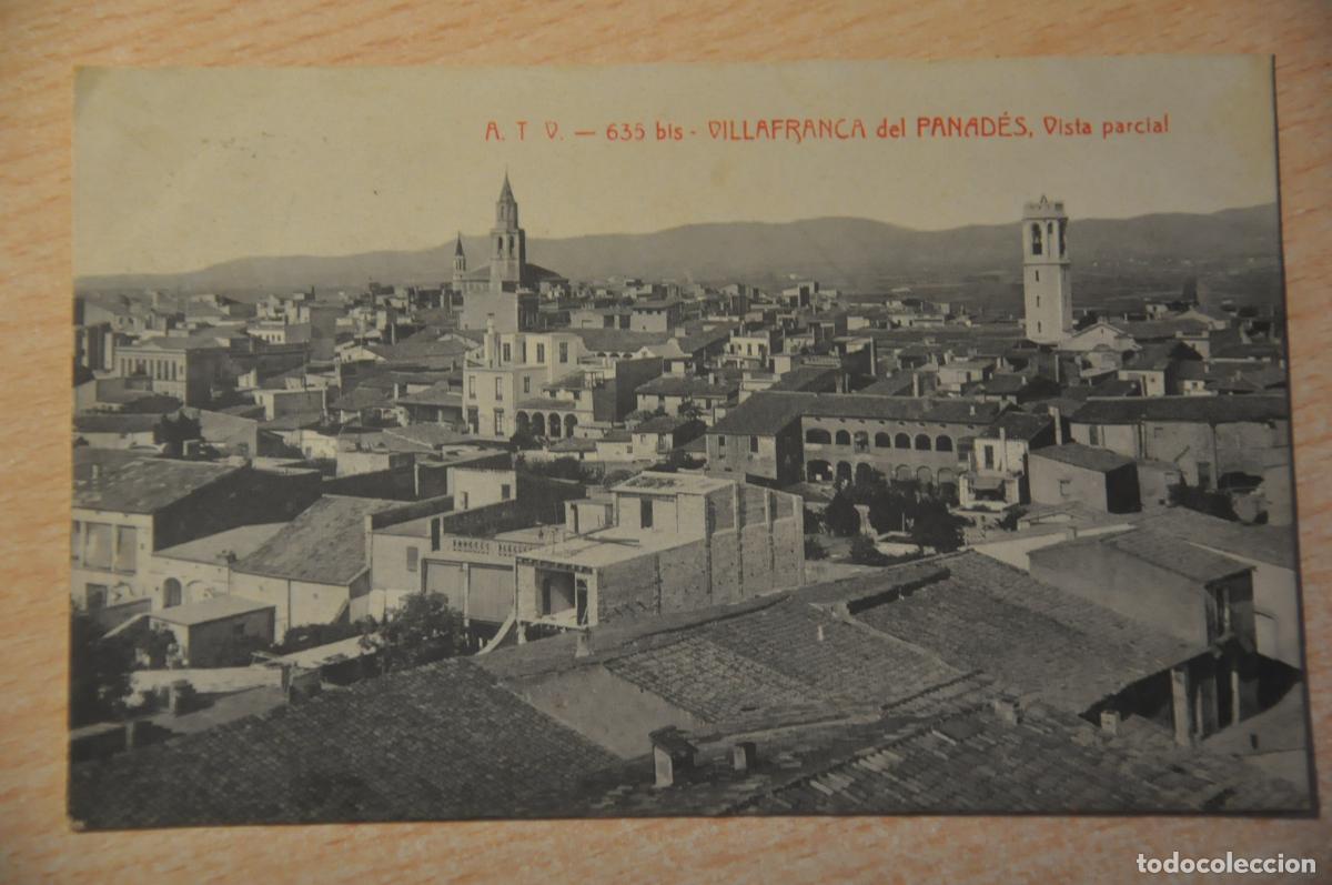 Postales: postal villafranca del panades, vista parcial atv 635 bis