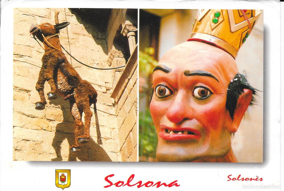 Postales: [POSTAL] Penjada del ruc i Gegant boix Solsona (Lleida) (sin circular)