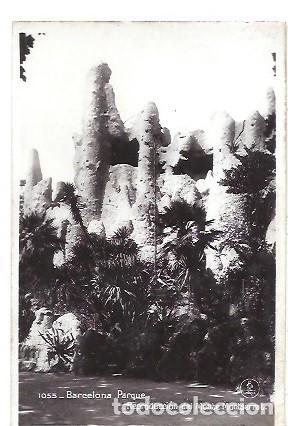 Postales: ANTIGUA POSTAL 1055 BARCELONA PARQUE REPRODUCCION DEL MONTE MONTSERRAT UNIQUE