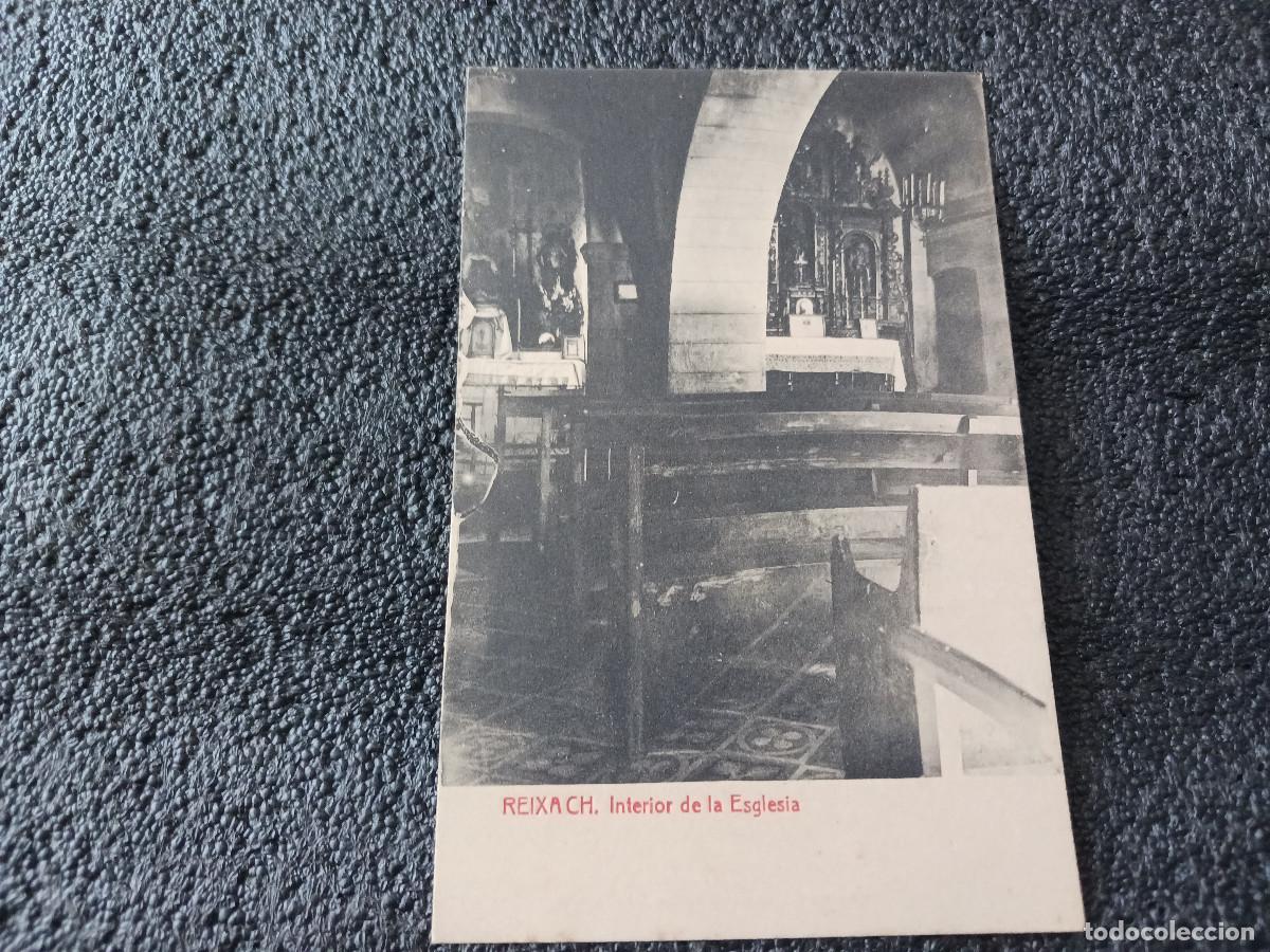 Postales: Reixach (Barcelona) -interior de la esglesia- Fototipia Thomas