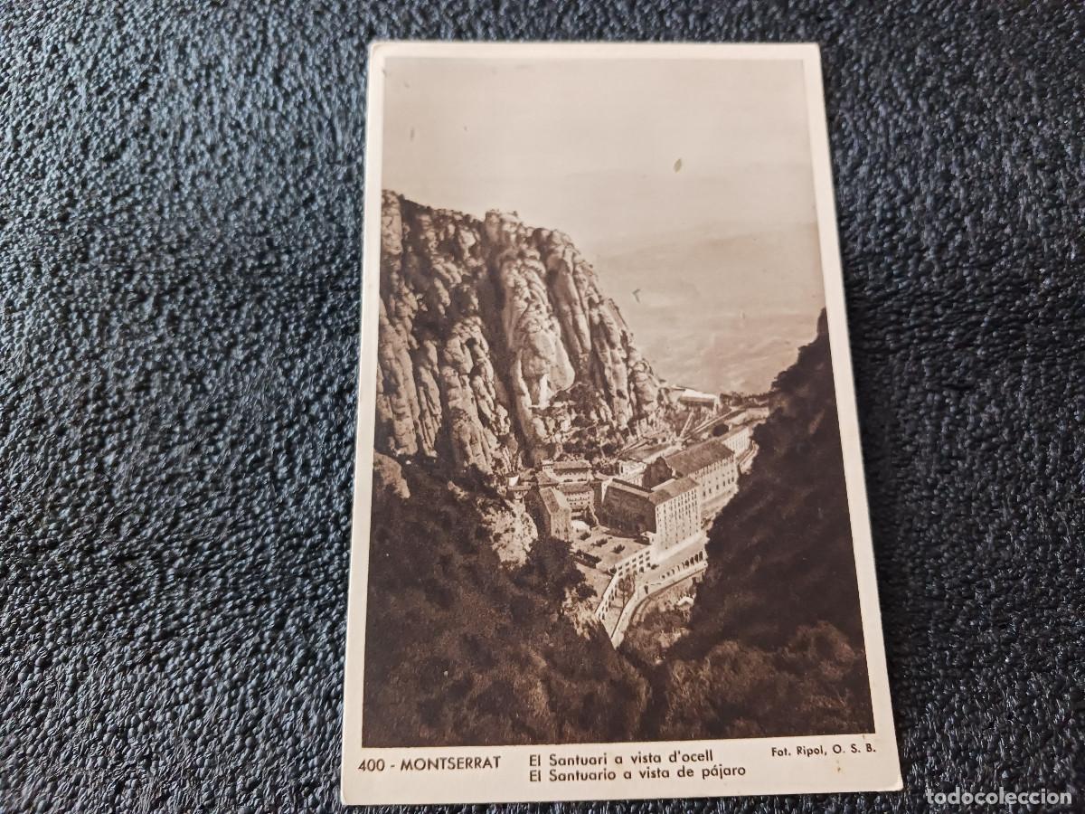 Postales: 400 montserrat el santuari a vista d`ocell, fot. ripoll, huecograbados mumbru