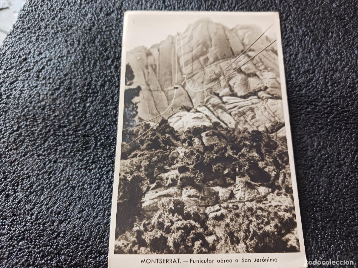 Postales: montserrat funicular aereo a san jeronimo, huecograbados mumbru