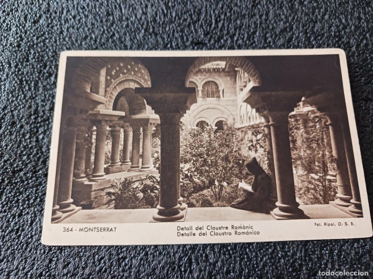 Postales: 364 montserrat detalle del claustro, fot. ripoll, huecograbados mumbru