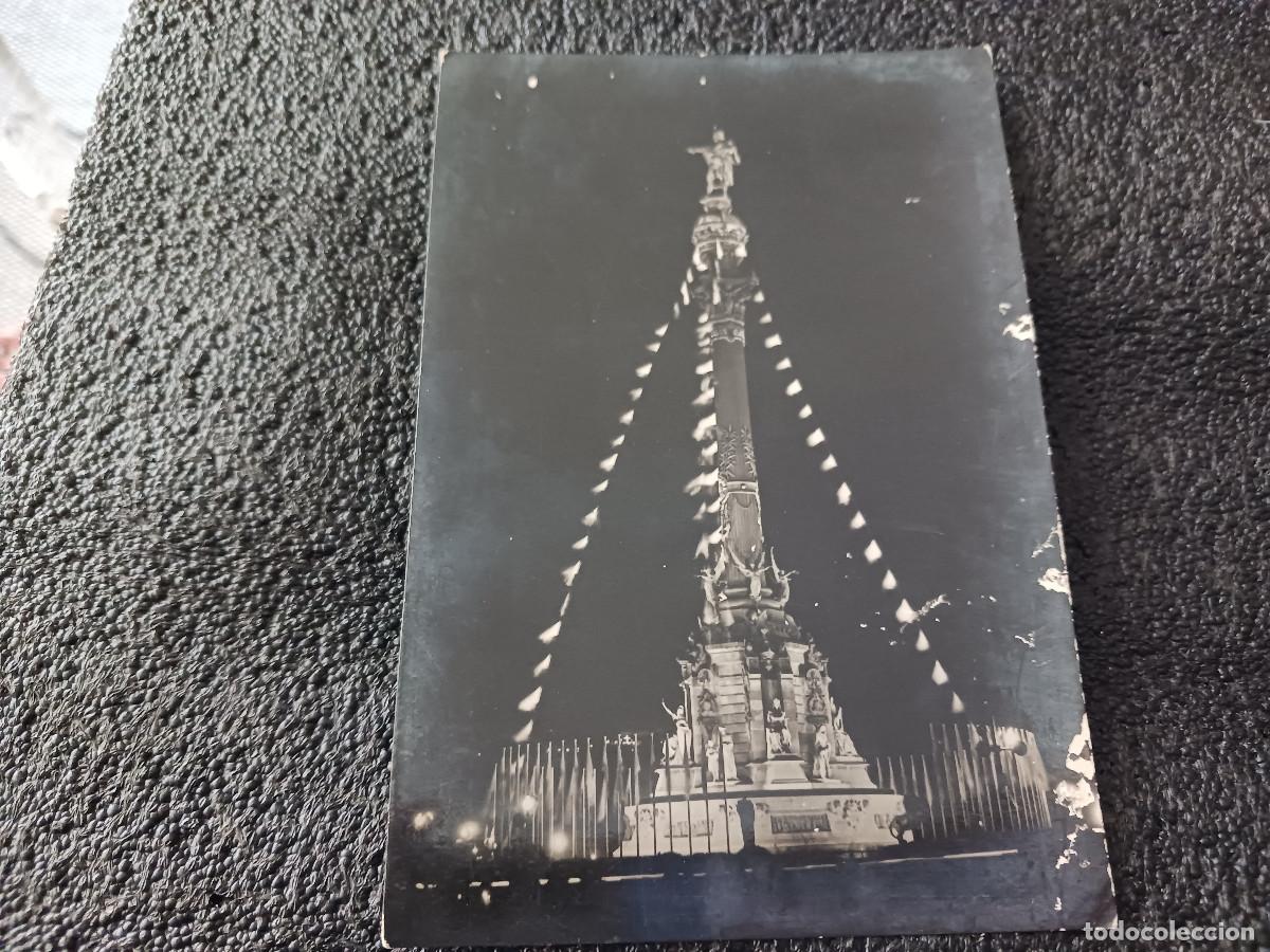 Postales: 87 barcelona monumento a colon iluminado, ed. campa&ntilde;a
