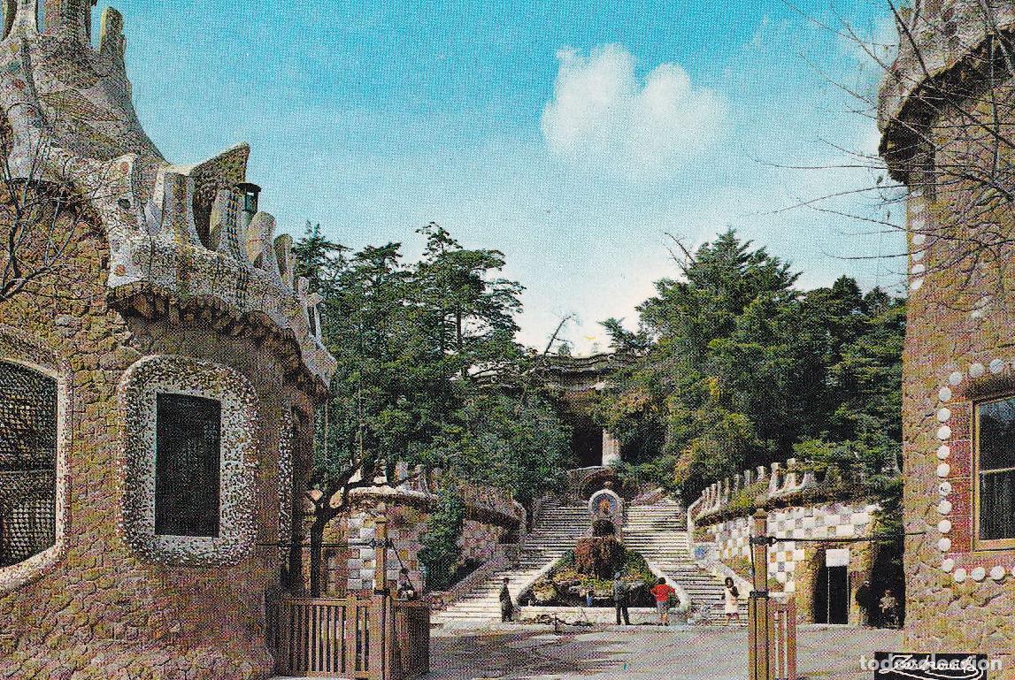 Postales: BARCELONA - 2110. PARK G&Uuml;ELL. ENTRADA (ZERKOWITZ)