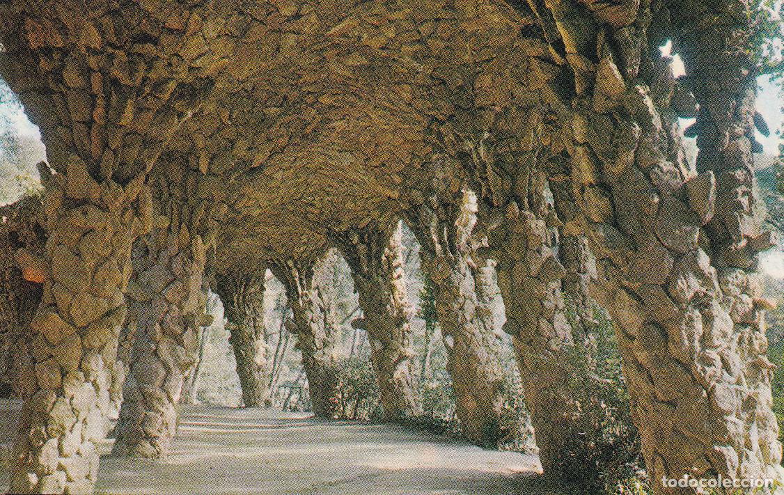Postales: BARCELONA - 2327. PARK G&Uuml;ELL. DETALLE ARCADAS (ZERKOWITZ)