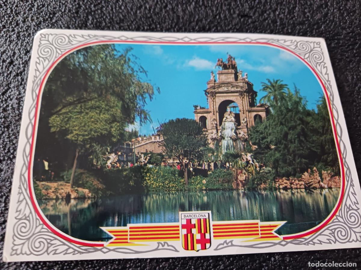 Postales: 2 Barcelona. Parque de la Ciudadela. Fotos Carretero. escrita con lapiz