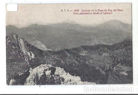 Postales: ANTIGUA POSTAL A T V 1899 SANTUAR DE LA MARE DE DEU DEL MONT VISTA PANORAMICA DESDE EL SANTUARI 1917
