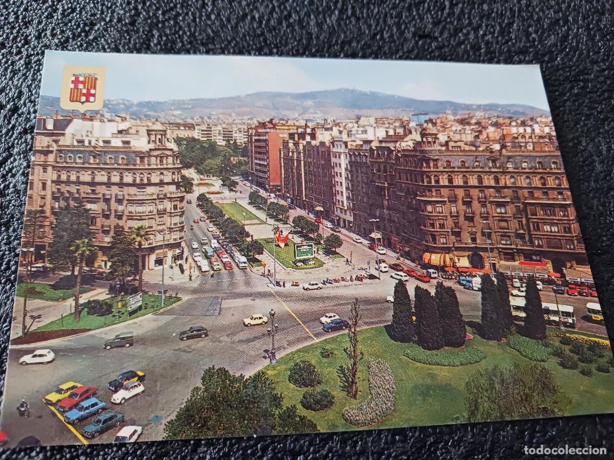 Postales: 97 - BARCELONA. Plaza Fran&ccedil;esc Maci&aacute;. avinguda Pau casals, ed. escudo, escrita