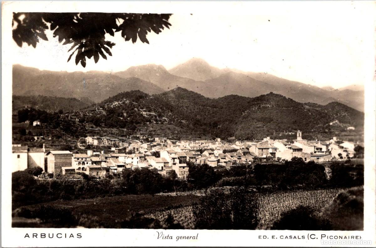 Postales: Arbucias - Vista general - Ed. E. Casals (C. Piconaire) - 140x92mm