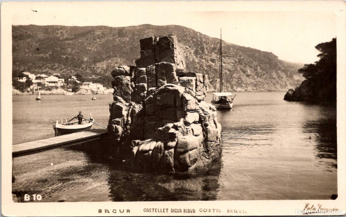Postales: Bagur - Castellet - Aigua Blava - Foto Puignau B10 - 142x88mm -Embarcadero- In&eacute;dita en Todocolecci&oacute;n