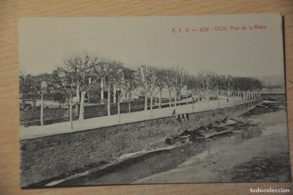 Postales: postal vich, vic, prat de la riera atv 639