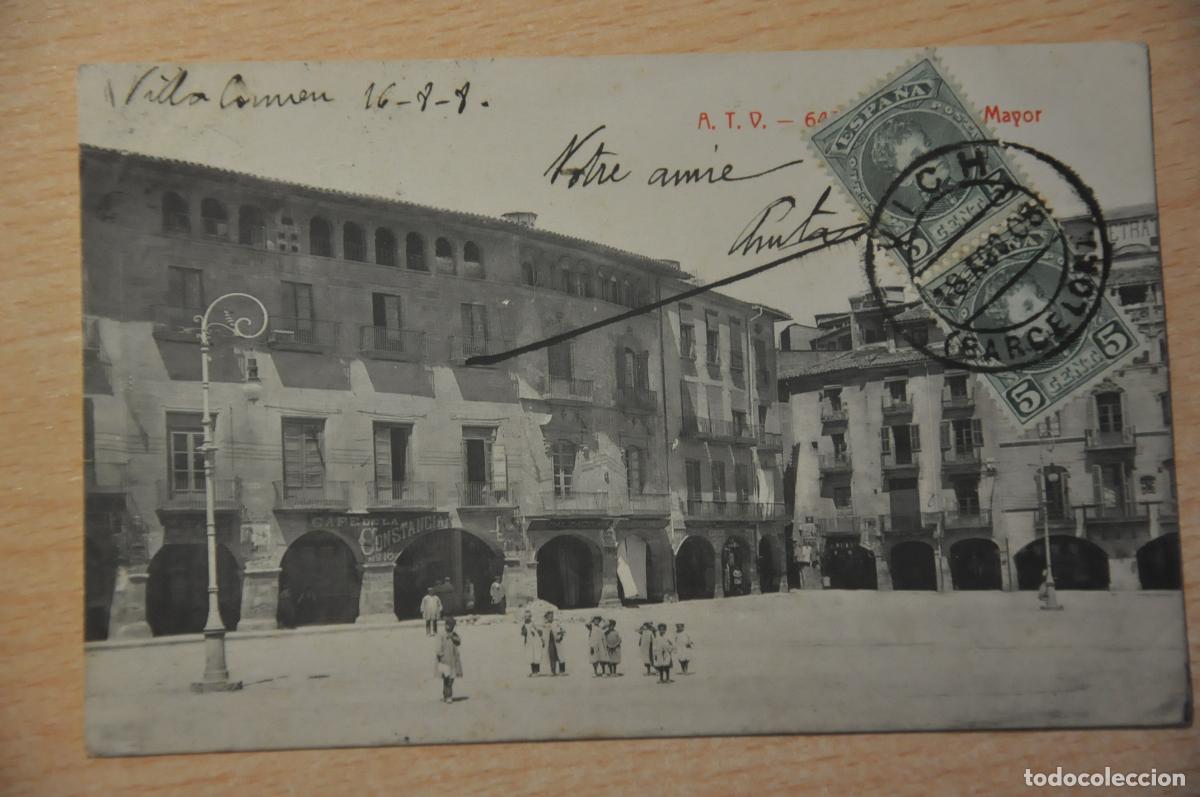 Postales: postal vich, vic, plaza mayor atv 647