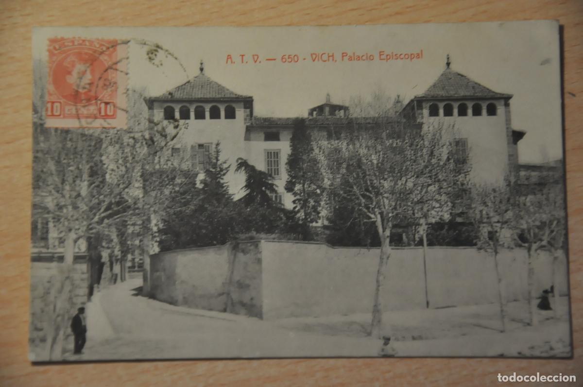Postales: postal vich, vic, palacio episcopal atv 650
