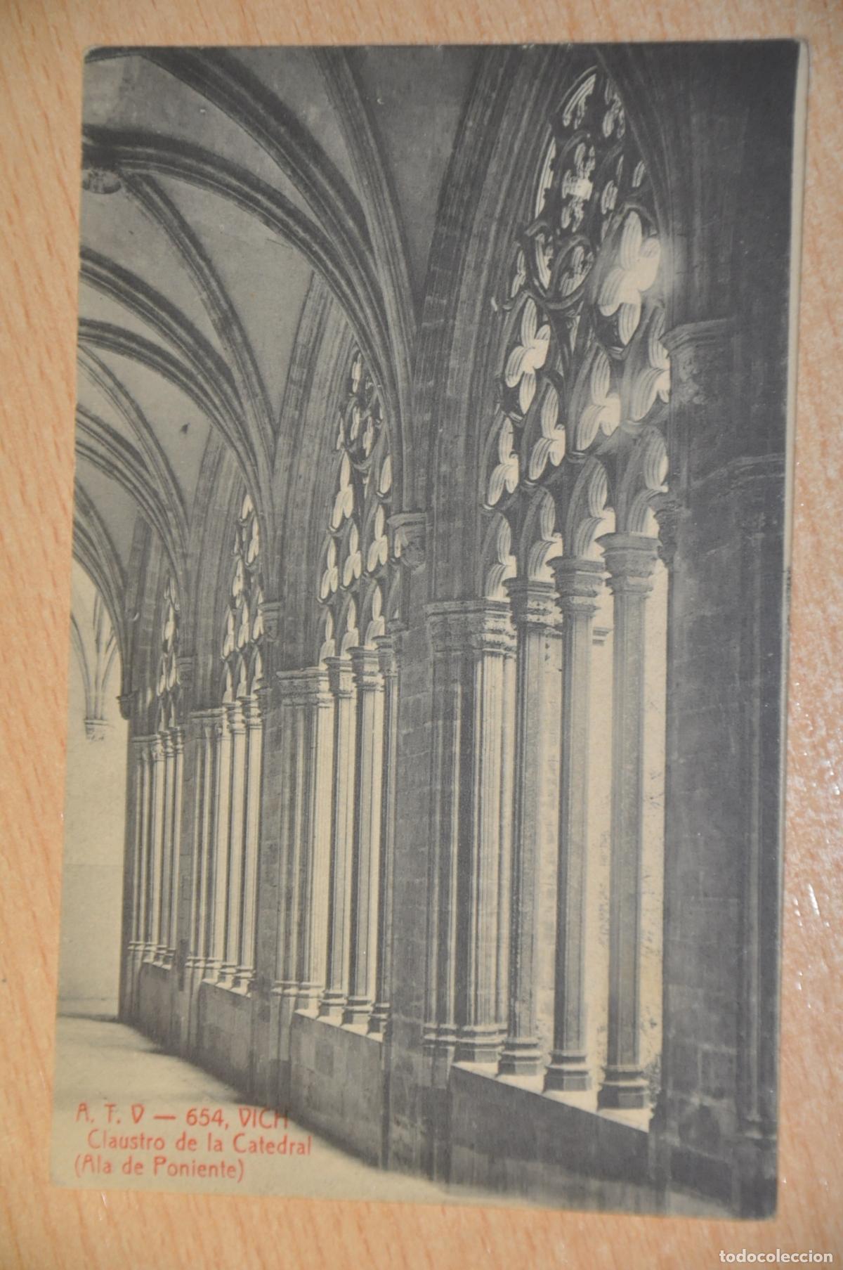 Postales: postal vich, vic, claustro de la catedral (ala de poniente) atv 654