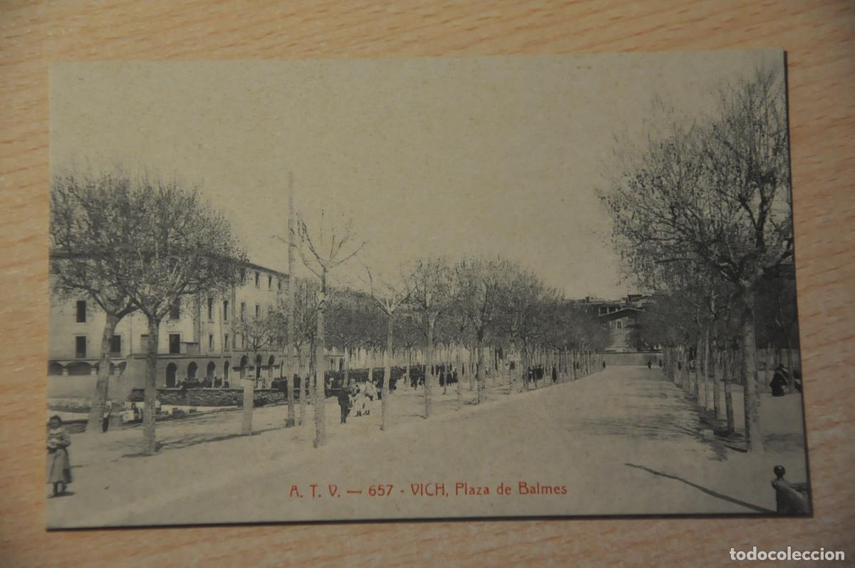 Postales: postal vich, vic, plaza de balmes atv 657