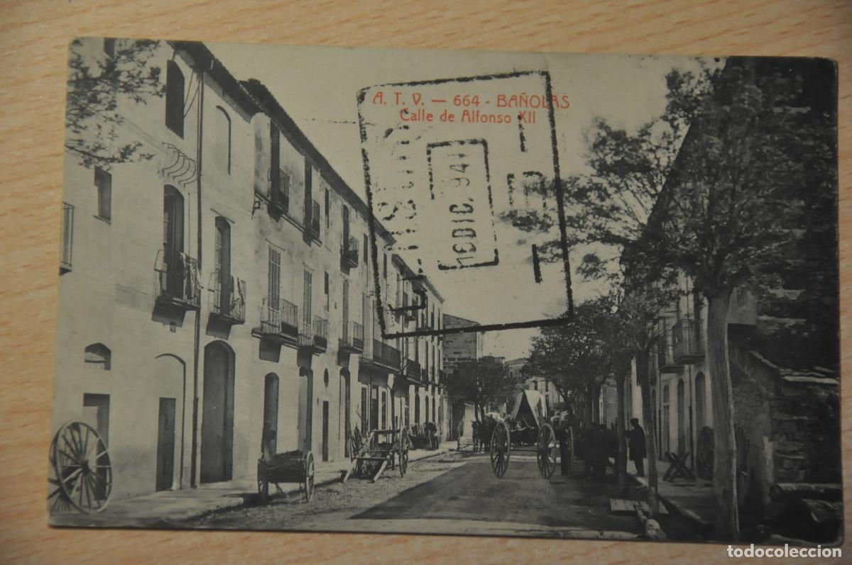 Postales: postal ba&ntilde;olas, banyoles, calle de alfonso XII atv 664