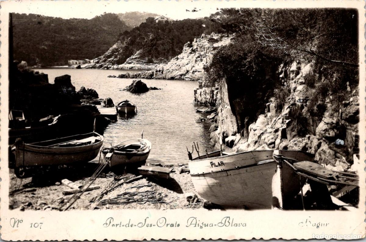 Postales: Bagur - Aigua Blava - Port de Ses Orats - Puignau 107 -Colecci&oacute;n de Vistas -Fotodocumental- 145x95mm