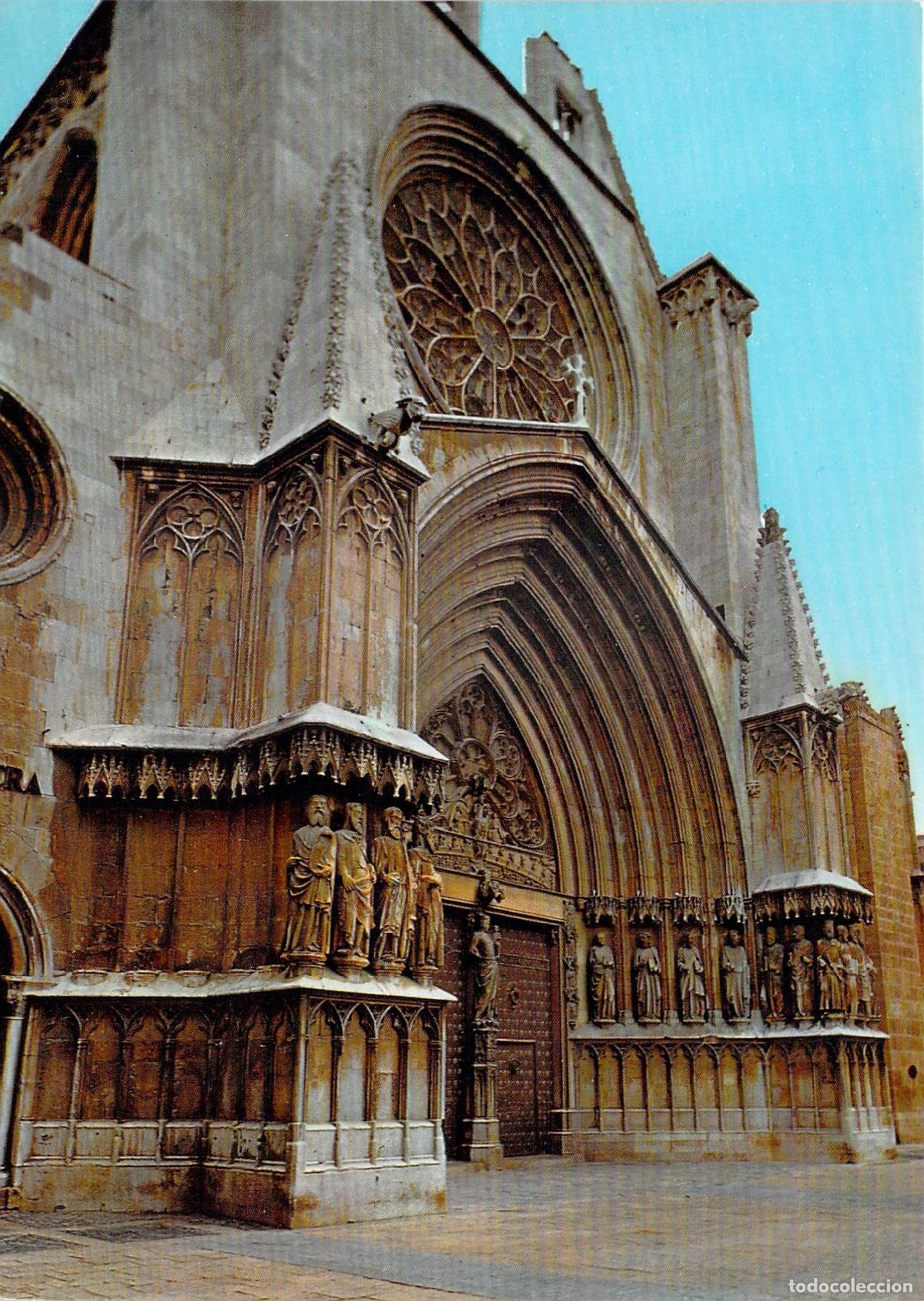 Postales: Postal de la Fachada de la Catedral de Tarragona, Espa&ntilde;a