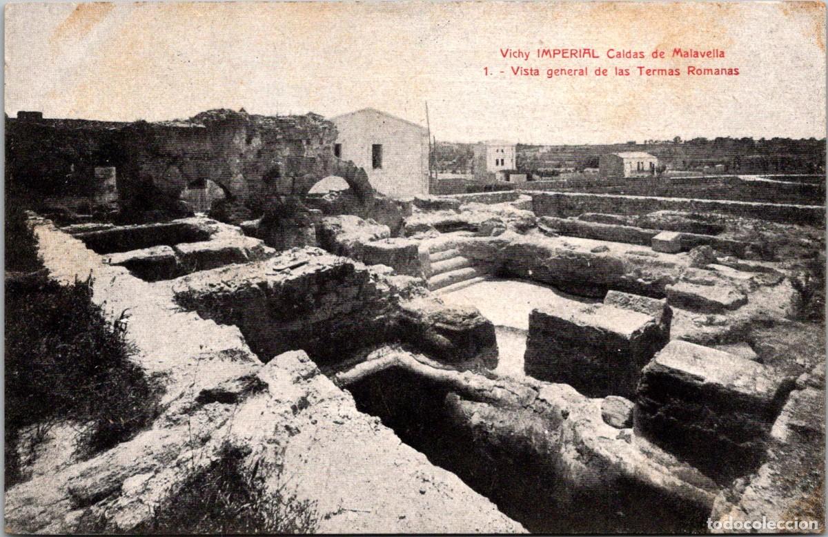Postales: Caldas de Malavella - Vichy Imperial - 1 Vista general de las Termas Romanas - 141x91mm