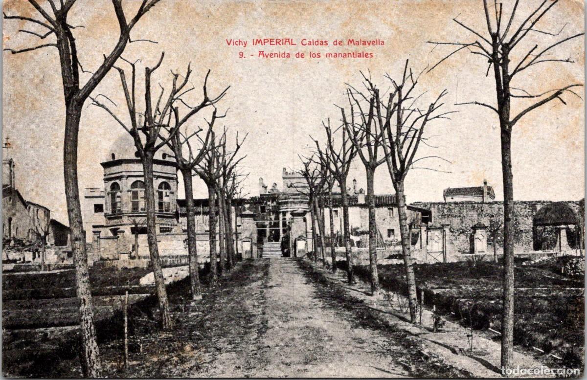 Postales: Caldas de Malavella - Vichy Imperial - 9 Avenida de los manantiales - 141x91mm
