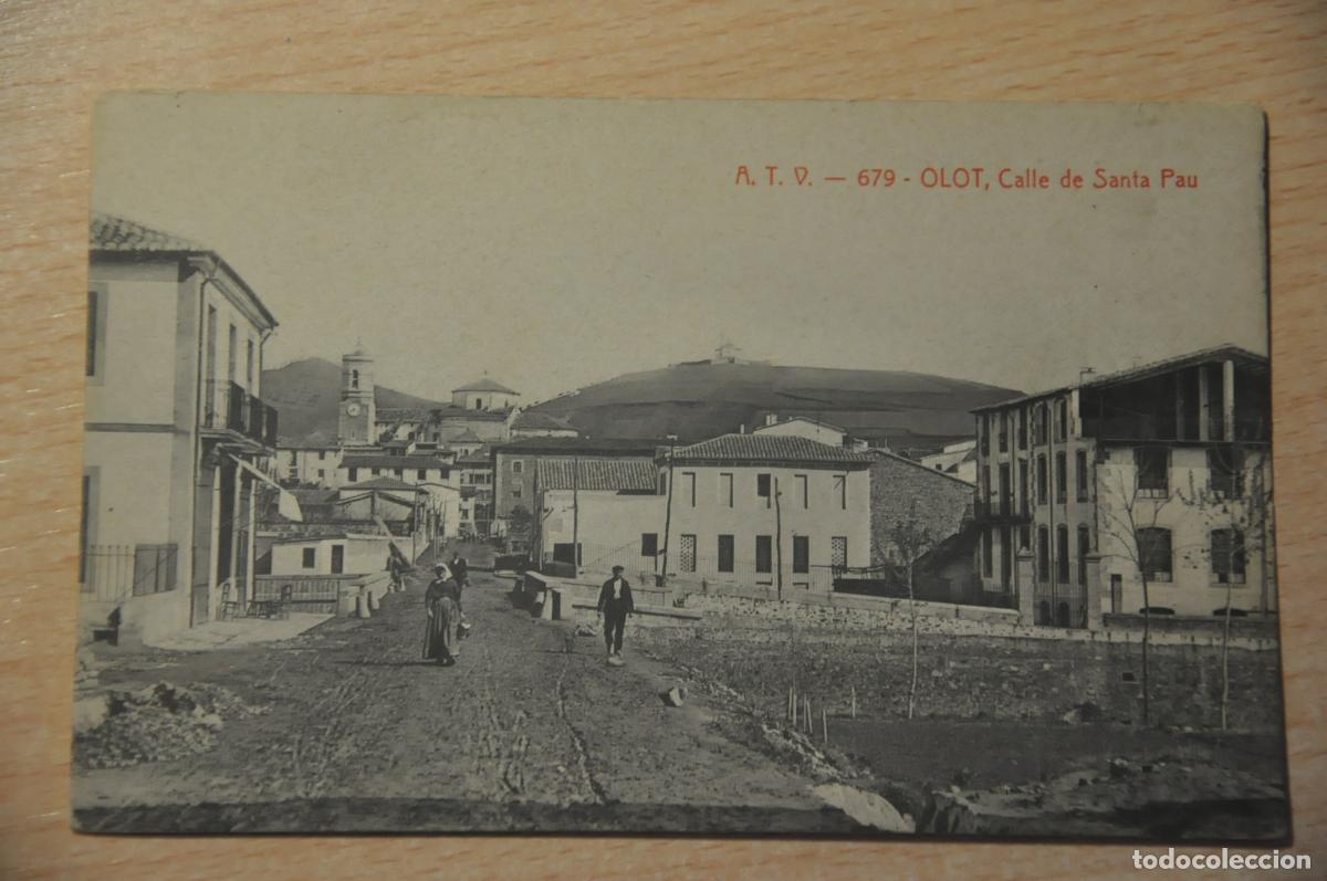 Postales: postal olot, calle de santa pau atv 679