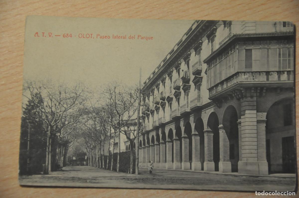 Postales: postal olot, paseo lateral del parque atv 684