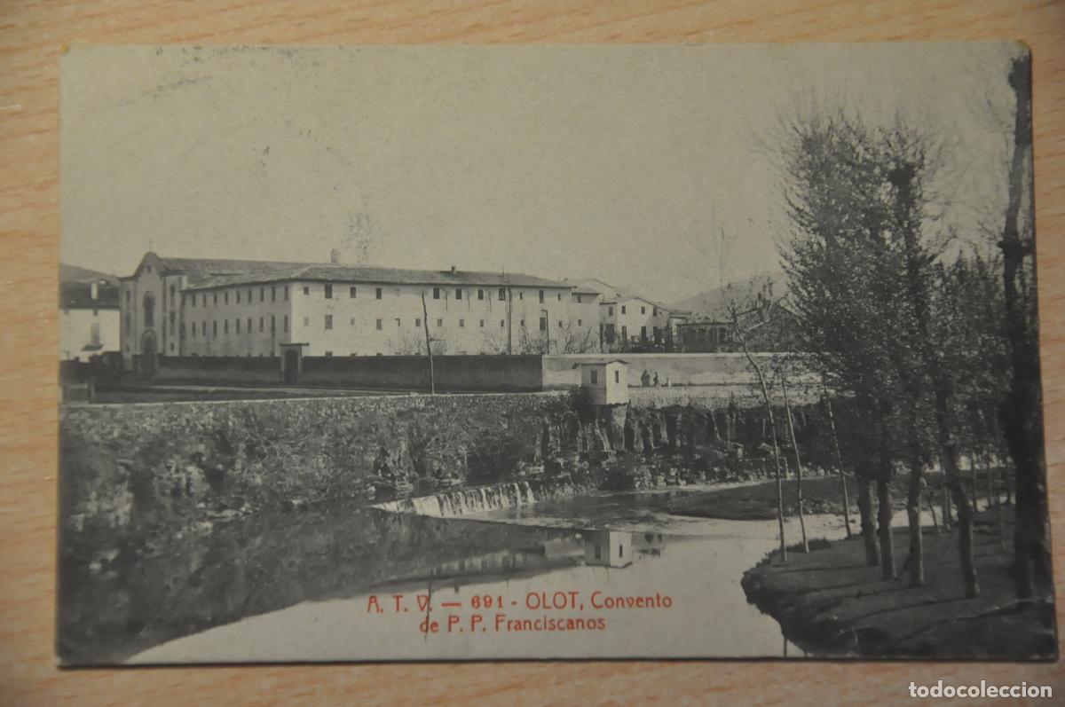 Postales: postal olot, convento de p.p franciscanos atv 691