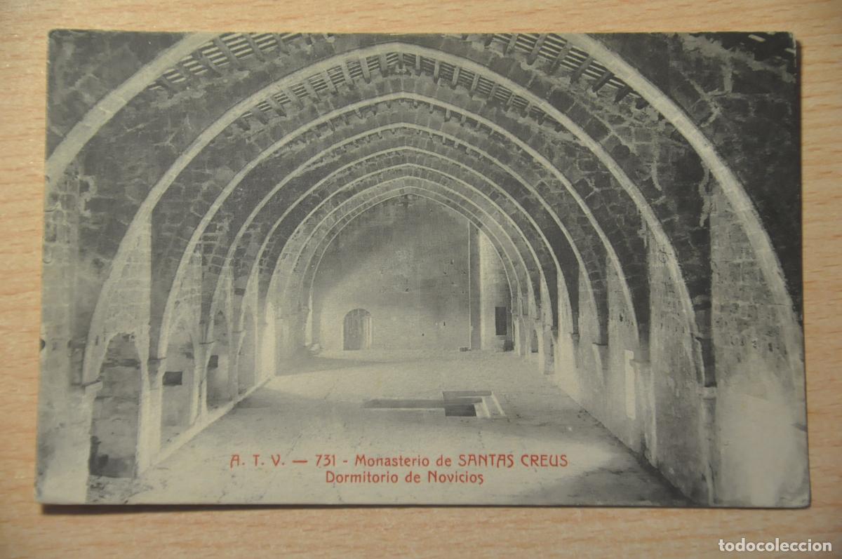 Postales: postal monasterio de santas creus, dormitorio de novicios atv 731