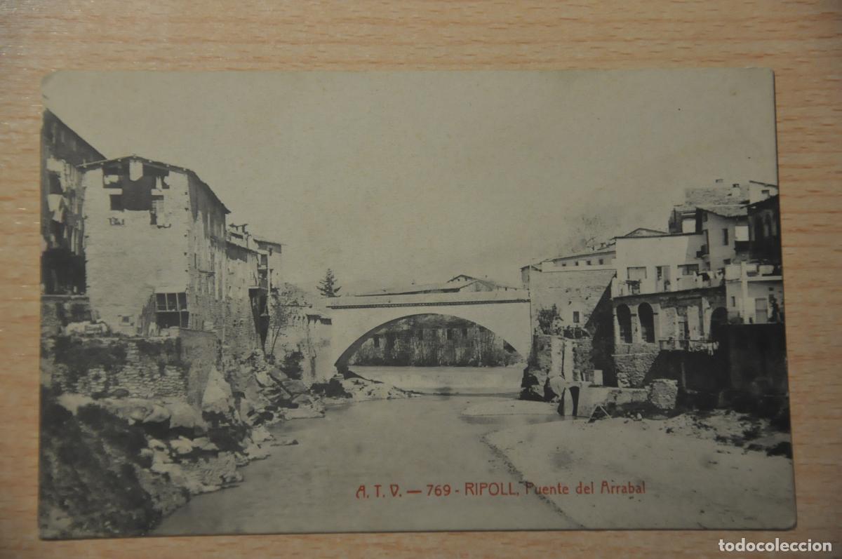Postales: postal ripoll, puente del arrabal atv 769