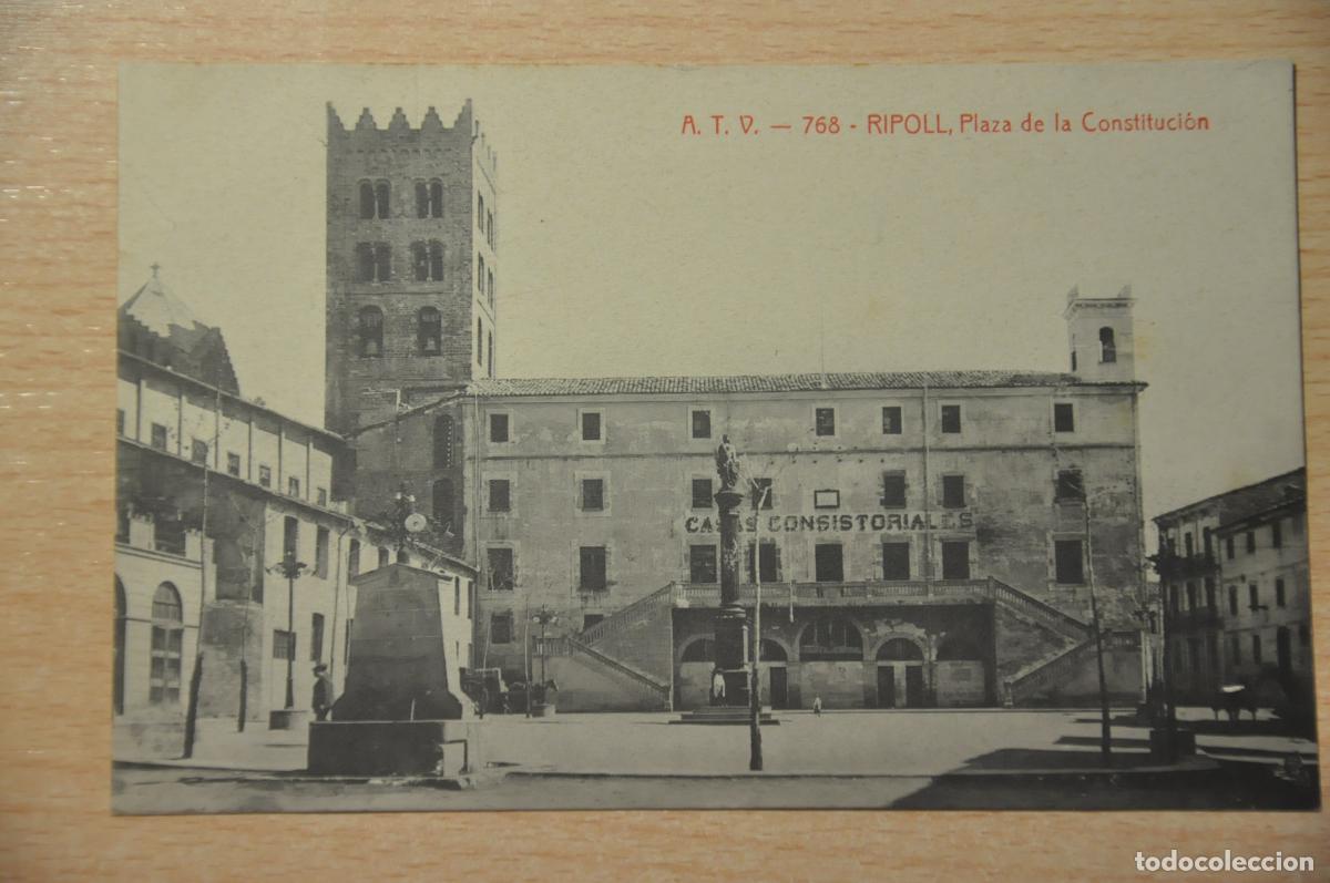 Postales: postal ripoll, plaza de la constitucion atv 768