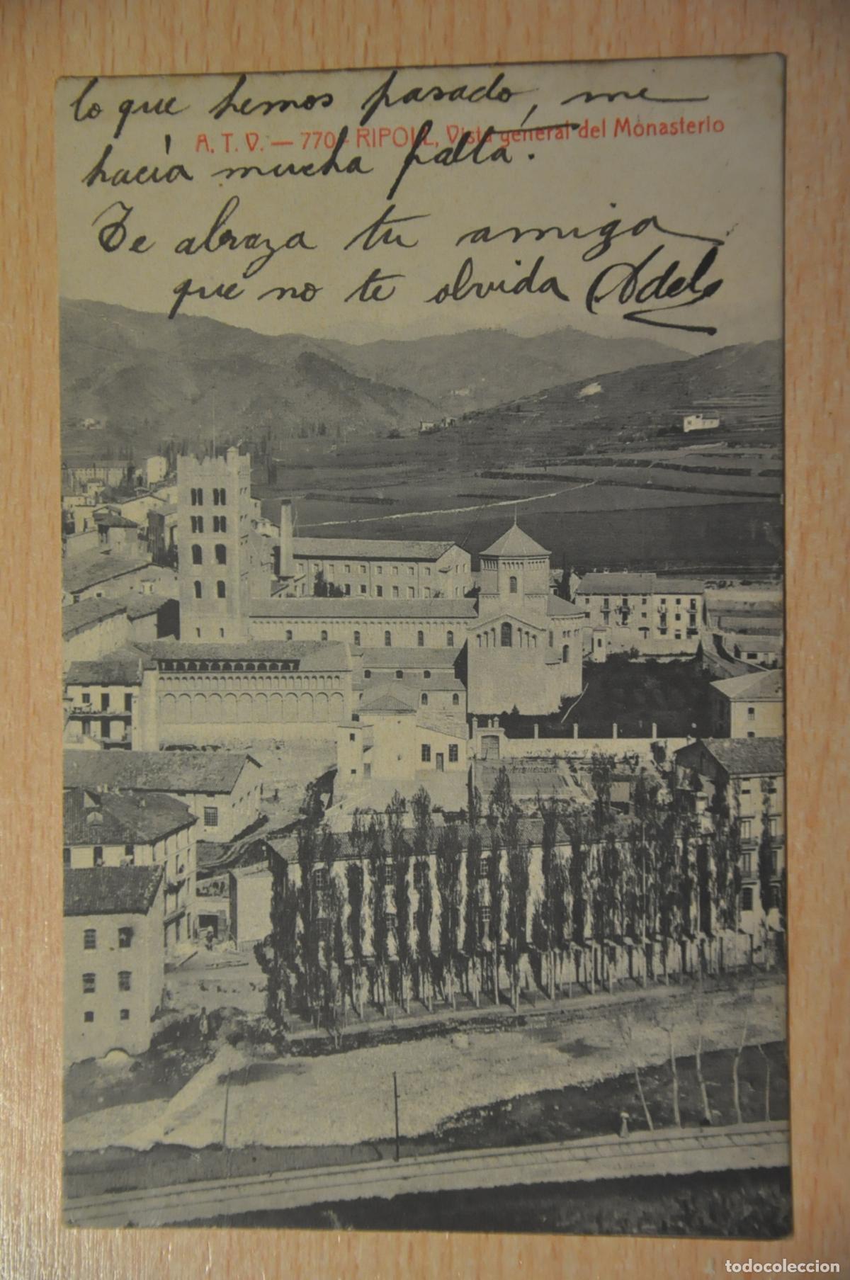 Postales: postal ripoll, vista general del monasterio atv 770