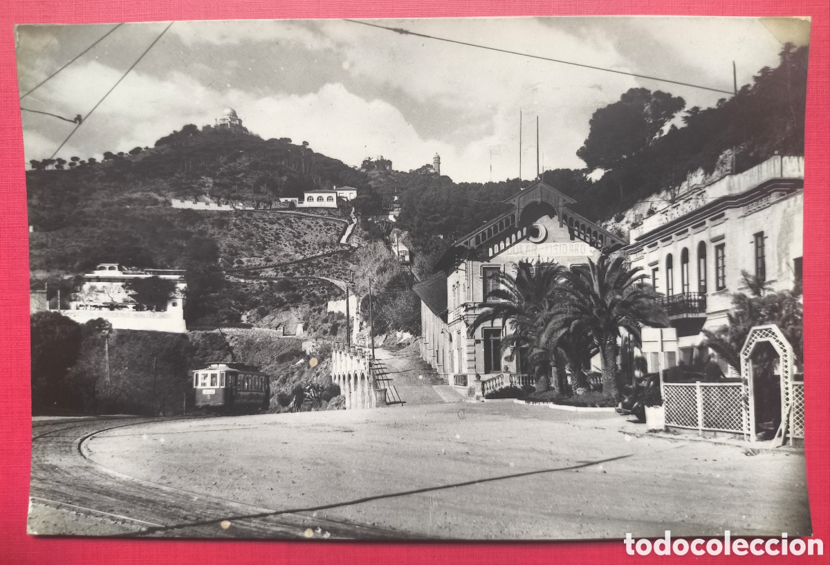 Postales: TRAMVIA PLA&Ccedil;A DR. ANDREU TIBIDABO POSTAL FOTOGR&Aacute;FICA BARCELONA C. 1950