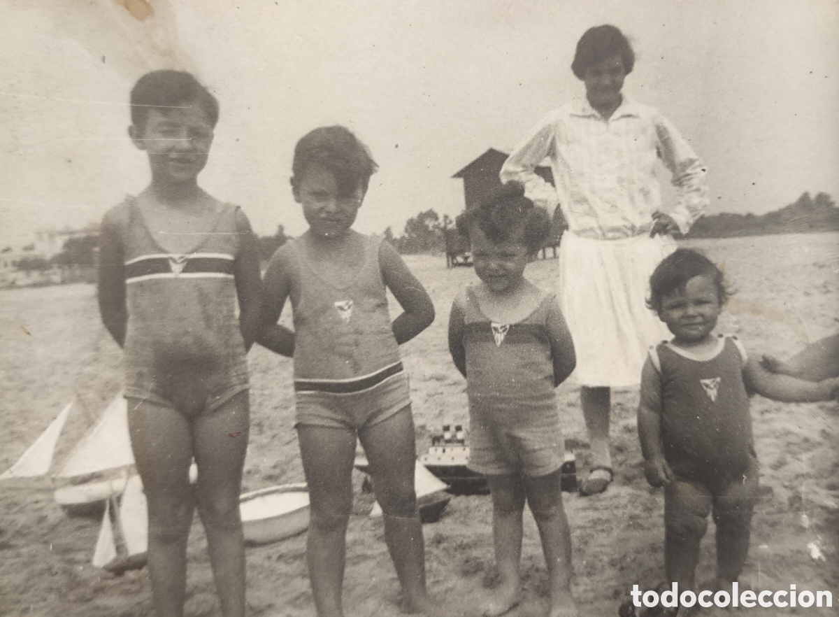Postales: PLATJA NENS CLUB NATACI&Oacute; BARCELONA POSTAL FOTOGR&Aacute;FICA FOTOGRAF&Iacute;A C. 1915