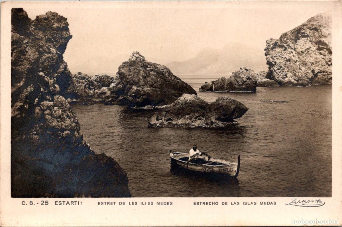 Postales: Estartit - Estret de les Illes Medes - Zerkowitz C. B. 25 - 138x91mm