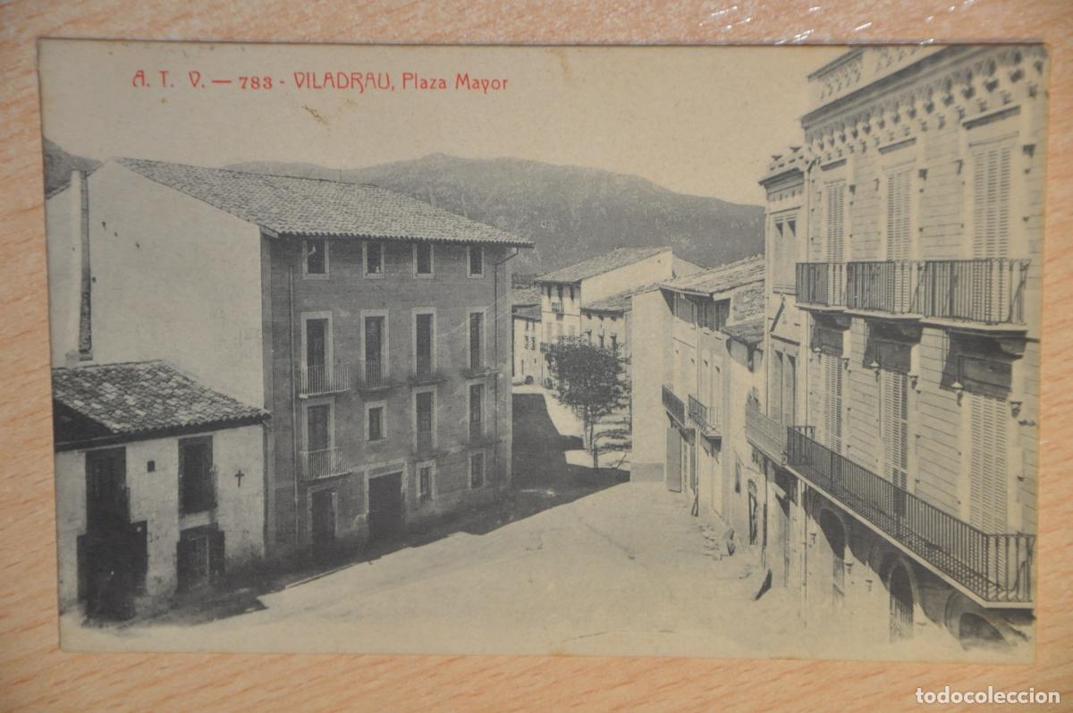 Postales: postal viladrau, plaza mayor atv 783